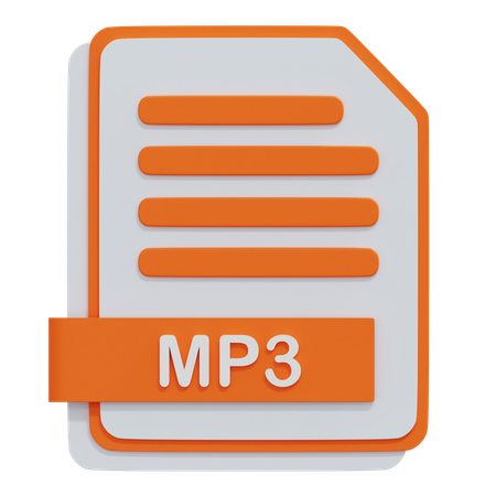 Mp3-Datei  3D Icon