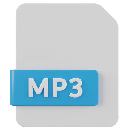 Mp3-Datei  3D Icon