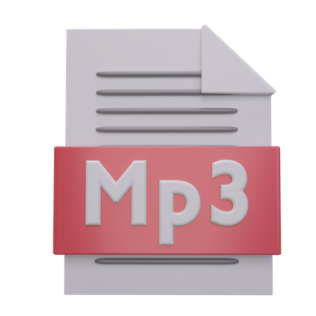 Mp3-Datei  3D Icon