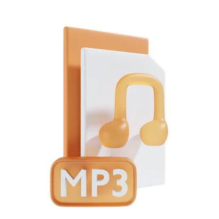 Mp 3 File Icon 3 D Illustration 3D Icon