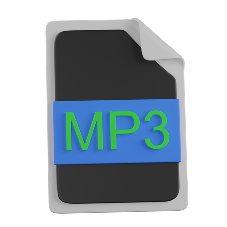 Mp3 file  3D Icon