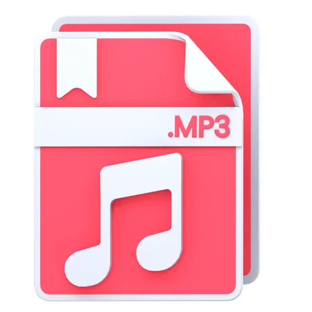 Mp3 파일  3D Icon