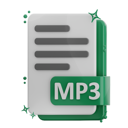 Mp3 파일  3D Icon