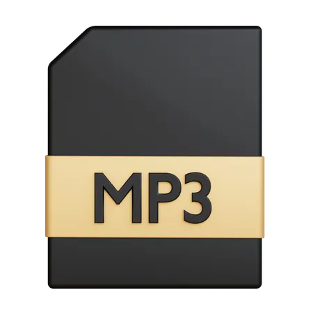 Mp3 File 3D Illustration