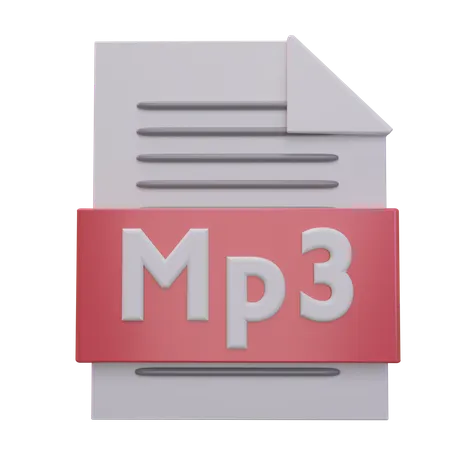 Mp3 File  3D Icon