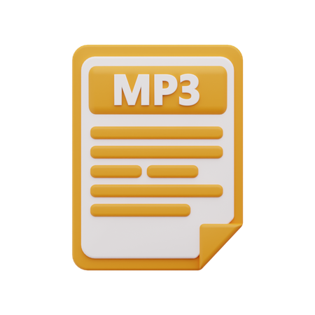 Mp3 file  3D Icon