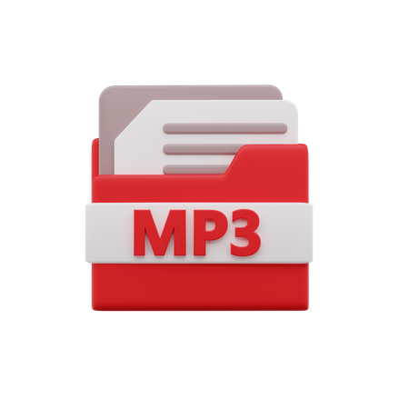 Mp3 File  3D Icon