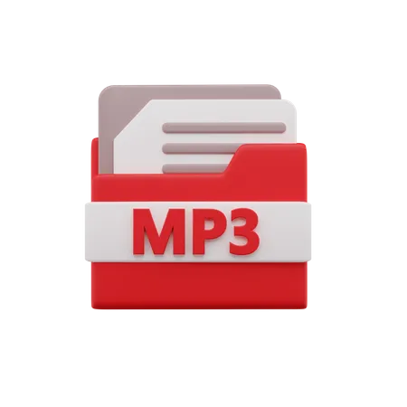 Mp3 File  3D Icon