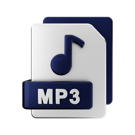 MP3 File 3D Illustration