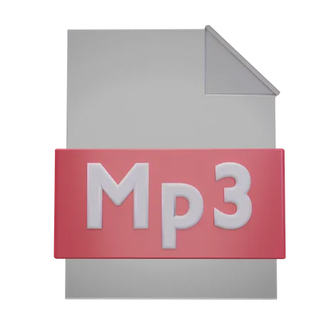 Mp3 File 3D Icon