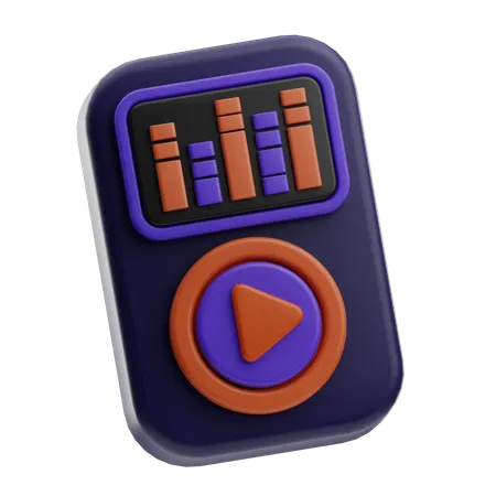 Mp3 Player  3D Icon