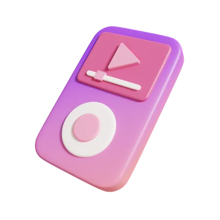 Mp3 Player  3D Illustration