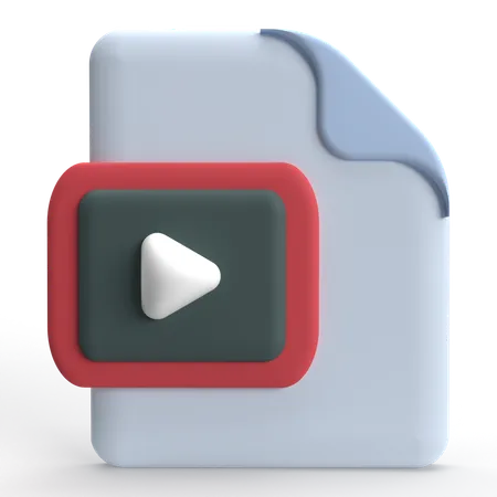 MP4  3D Icon