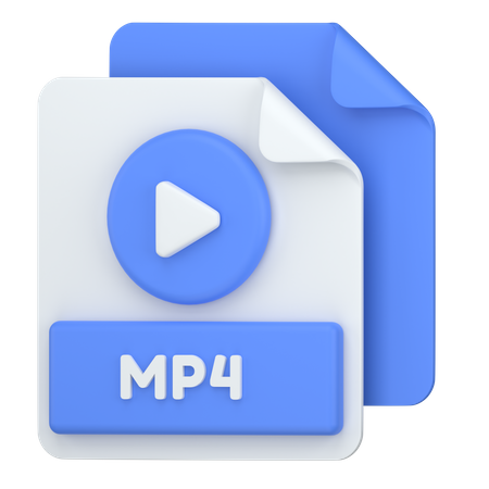 MP4  3D Icon