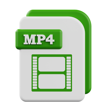 MP4  3D Icon