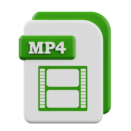 MP4  3D Icon