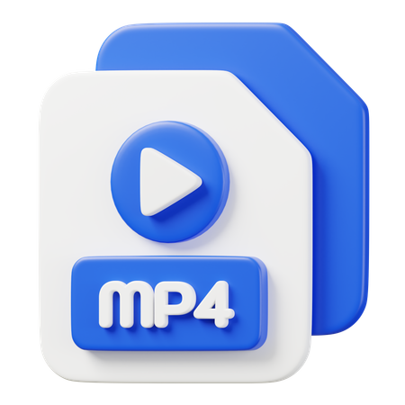 MP4 File  3D Icon