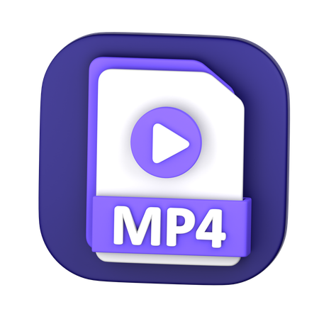 MP4 File  3D Icon