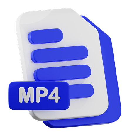 MP4 File  3D Icon