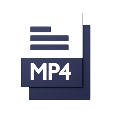 MP4 File  3D Icon