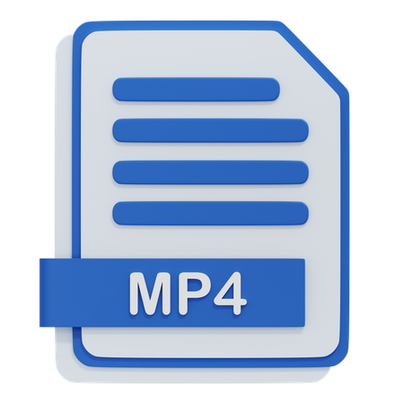 MP4 File  3D Icon