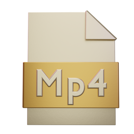 Mp4 File 3D Icon