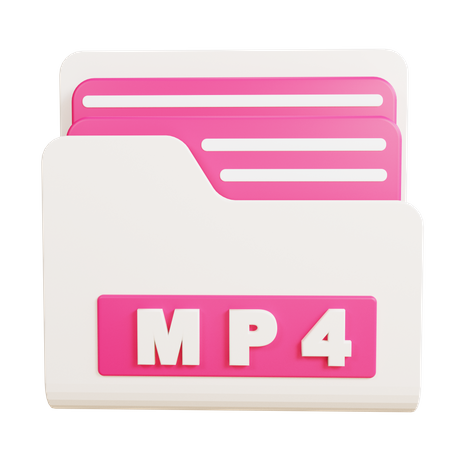 MP4 Folder  3D Icon