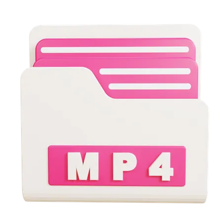 MP4 Folder  3D Icon