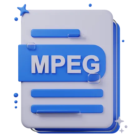 MPEG  3D Icon