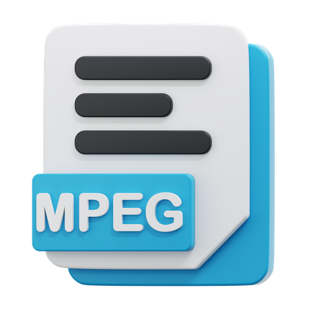 MPEG FILE  3D Icon