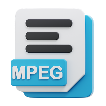 MPEG FILE  3D Icon