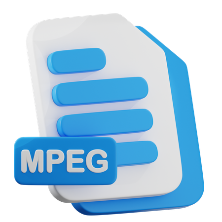 MPEG File  3D Icon