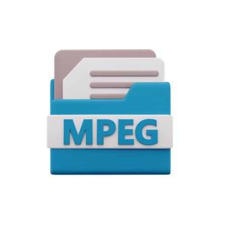 Mpeg File  3D Icon