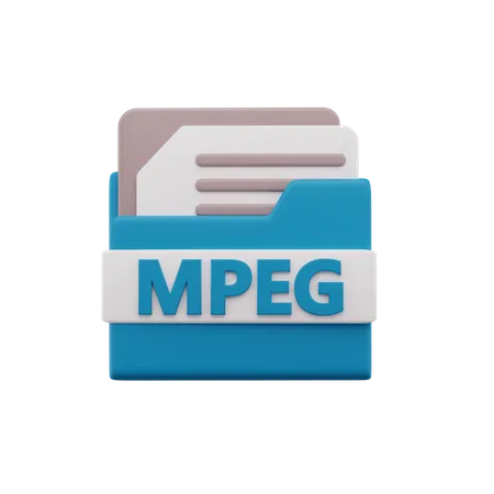 Mpeg File  3D Icon