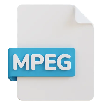 Mpeg File  3D Icon