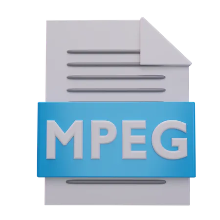 Mpeg File  3D Icon