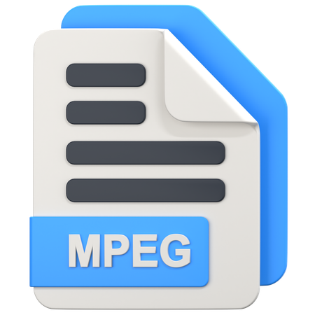 Mpeg File  3D Icon