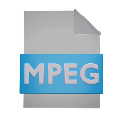 Mpeg File 3D Icon