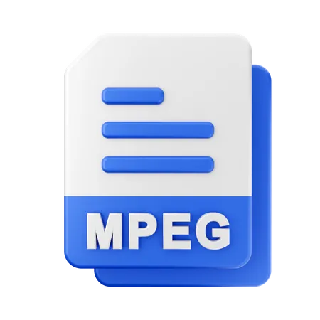 MPEG File  3D Icon