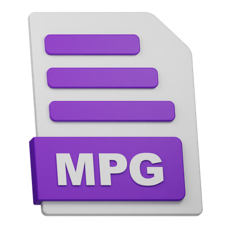 Mpg-Datei  3D Icon