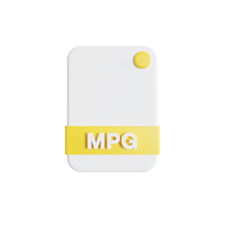 Mpg-Datei  3D Icon