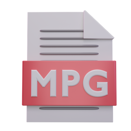 Mpg-Datei  3D Icon