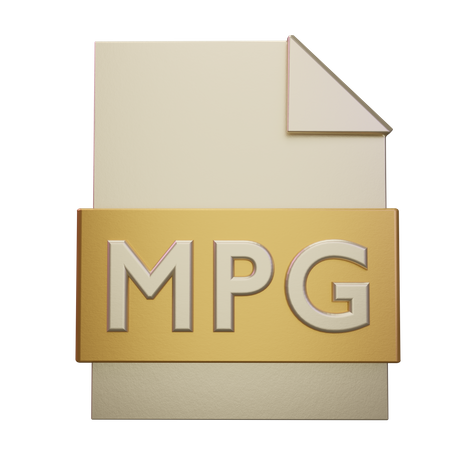 Mpg-Datei  3D Icon