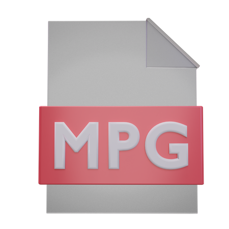 Mpg-Datei  3D Icon