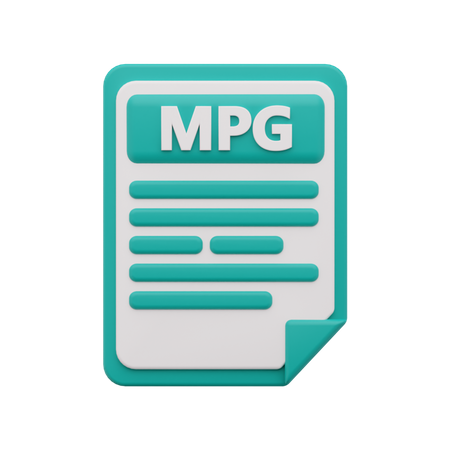 Mpg-Datei  3D Icon