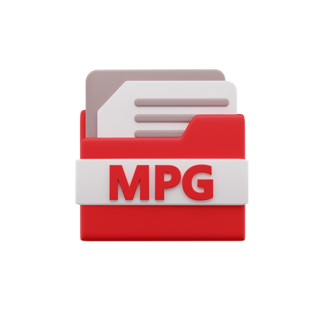 Mpg-Datei  3D Icon