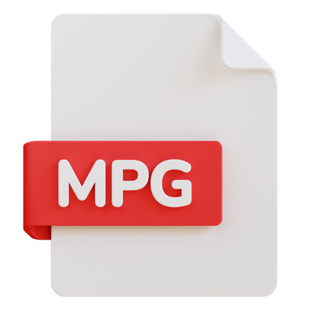 Mpg File  3D Icon