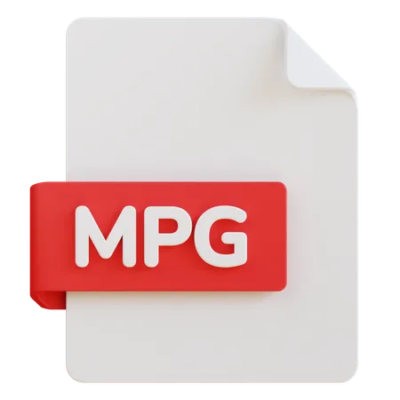 Mpg File  3D Icon