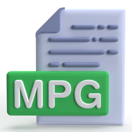 MPG File  3D Icon