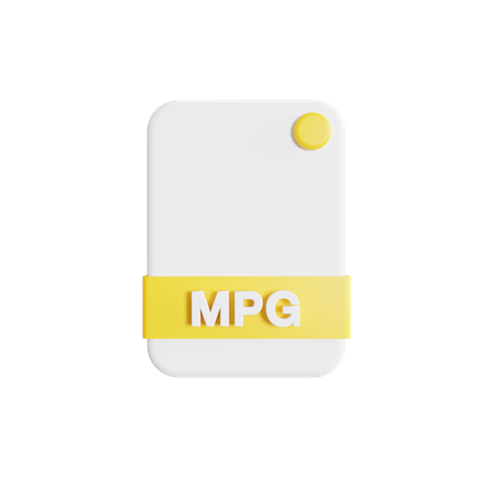 Mpg File  3D Icon